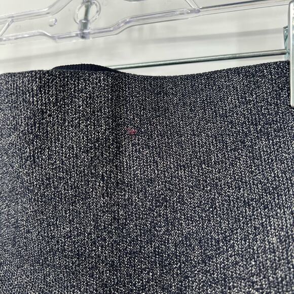 Athleta Twilight 2.0 Cropped Tight Leggings Navy Blue Metallic Glitter Sparkle - Picture 4 of 7